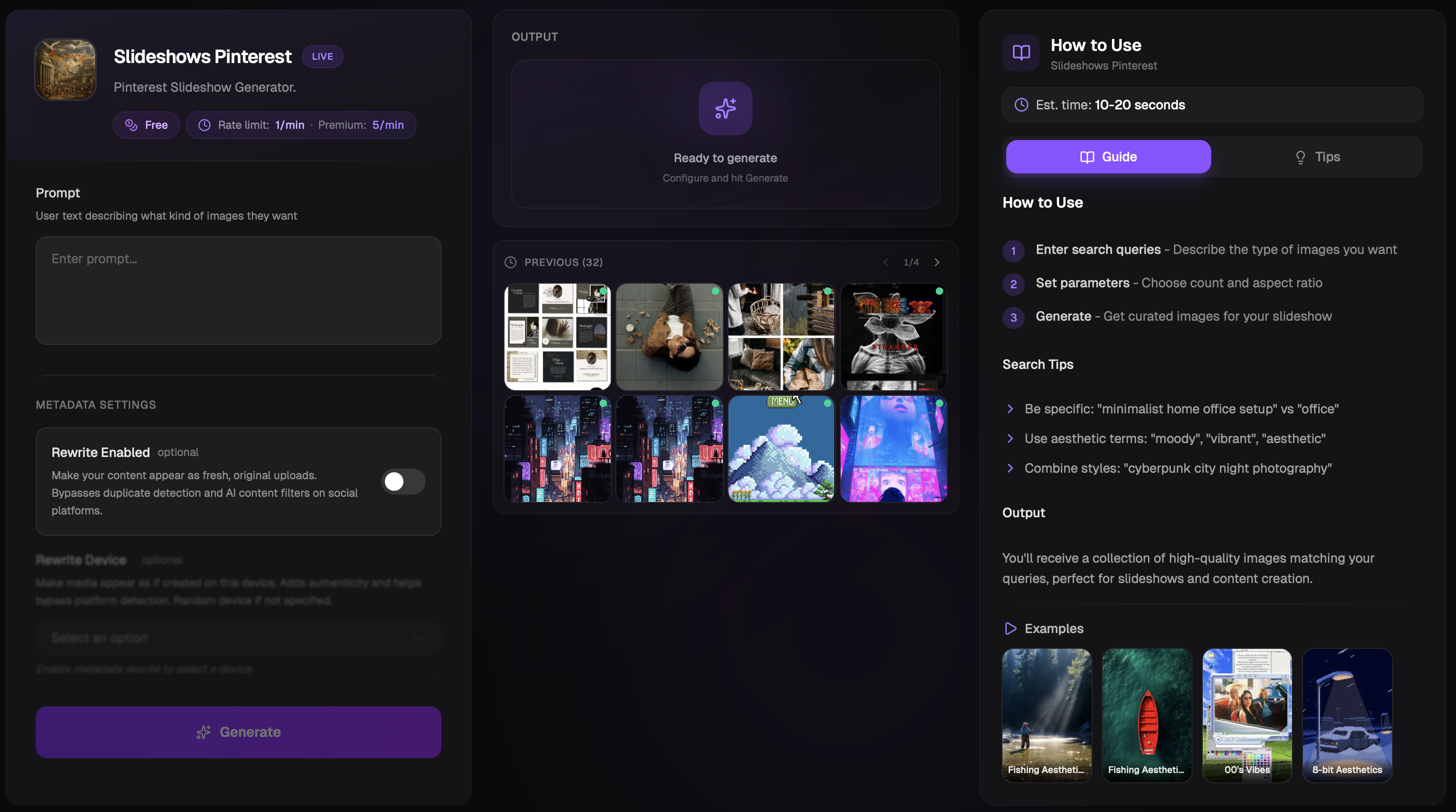 GPTMarket - FREE Slideshows Generator
