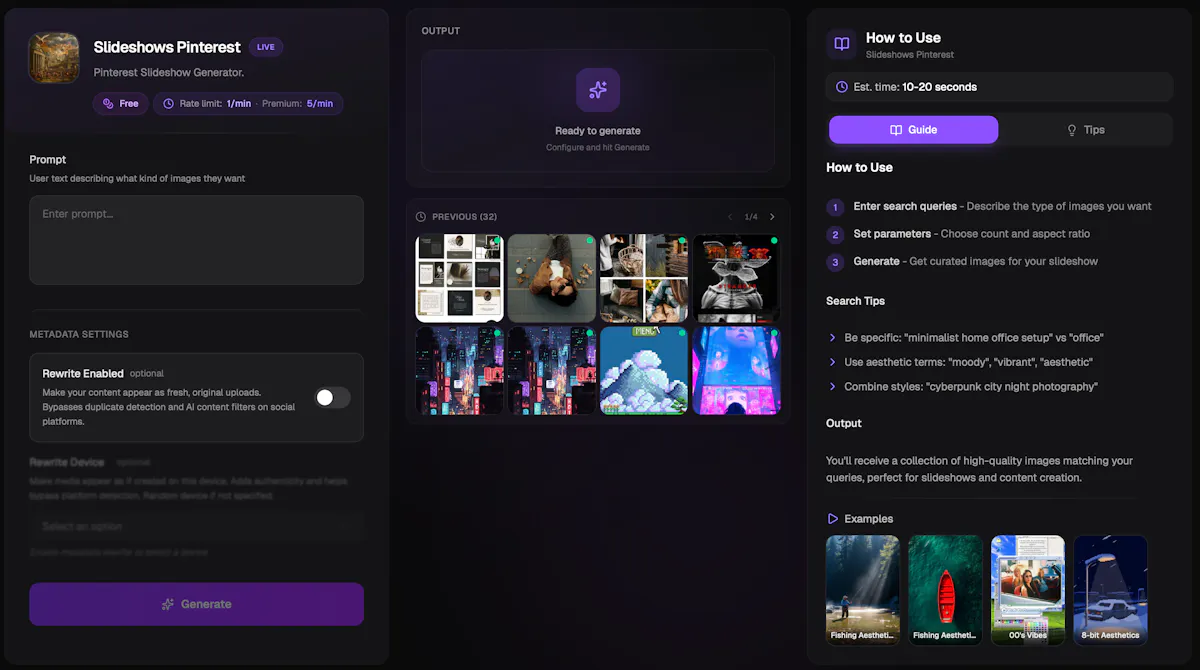 GPTMarket - FREE Slideshows Generator