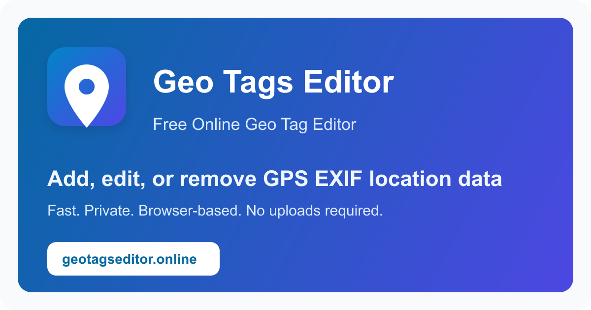 Geo Tag Editor gallery image