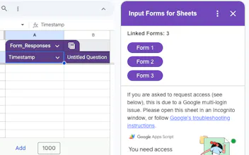 Input Forms for Sheets gallery image