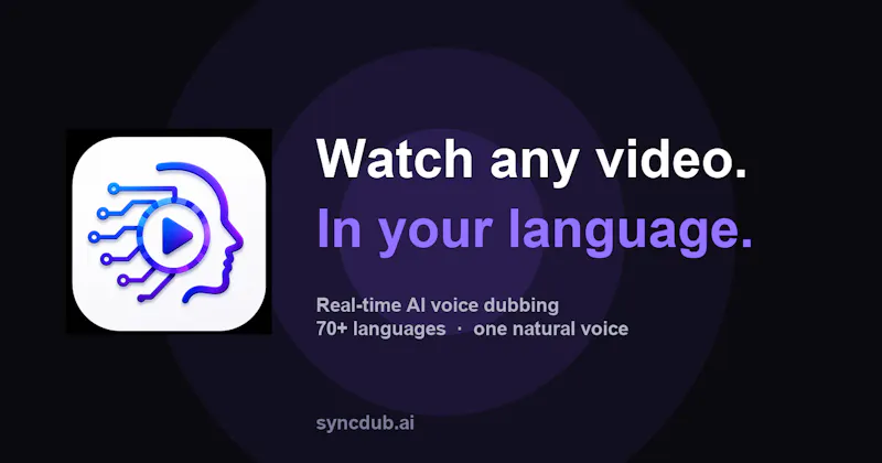 SyncDubAI screenshot 2