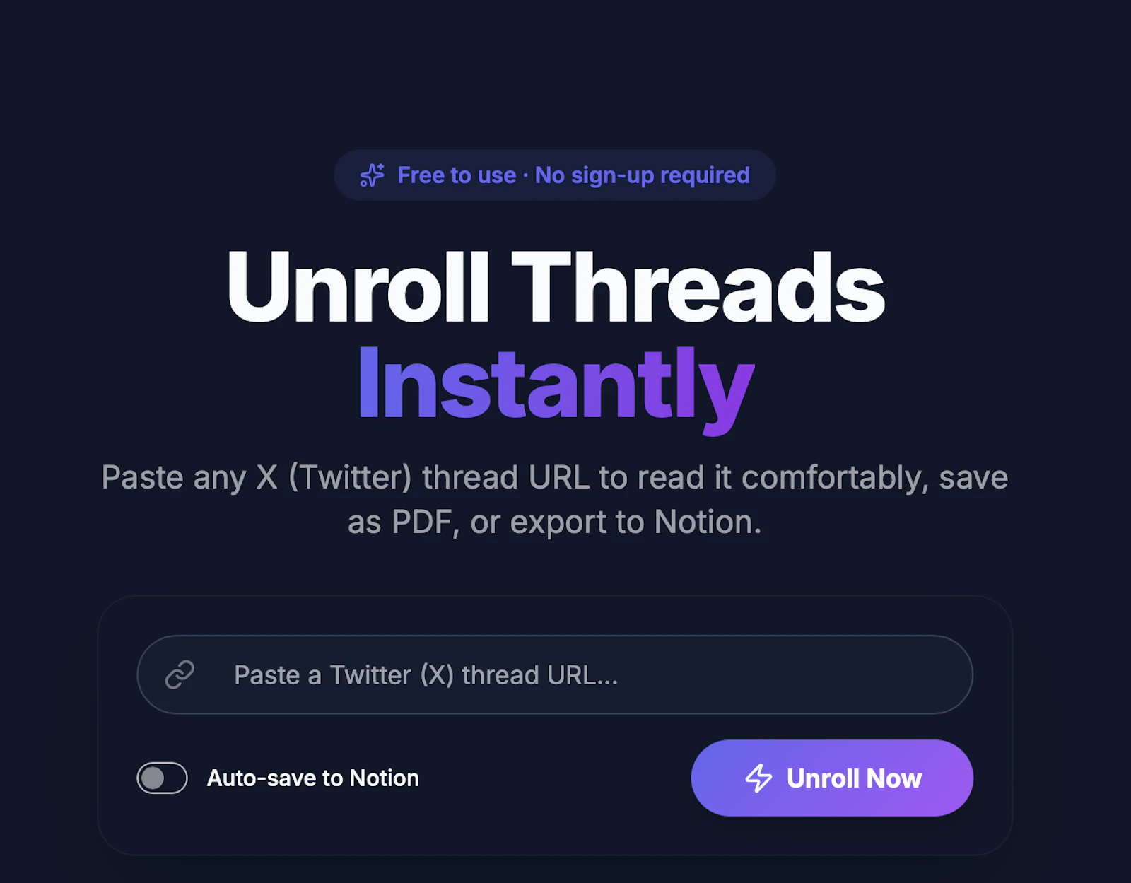 Thread second brain screenshot 2
