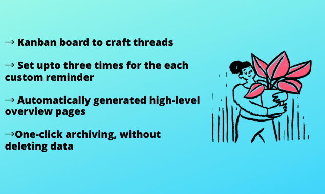 Twitter CRM + CMS Notion Template gallery image