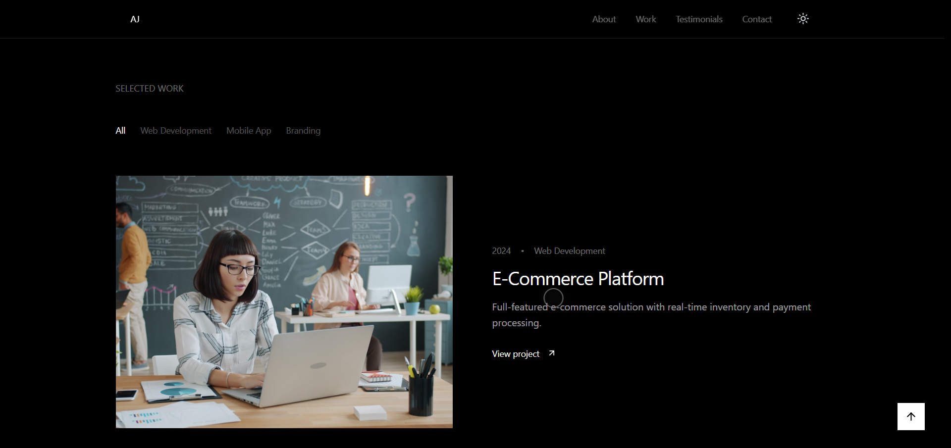 Personal Portfolio Website Template gallery image
