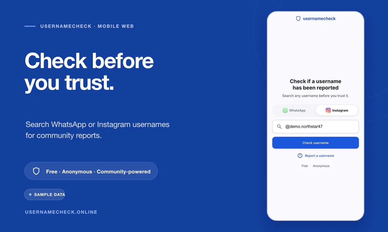 usernamecheck gallery image