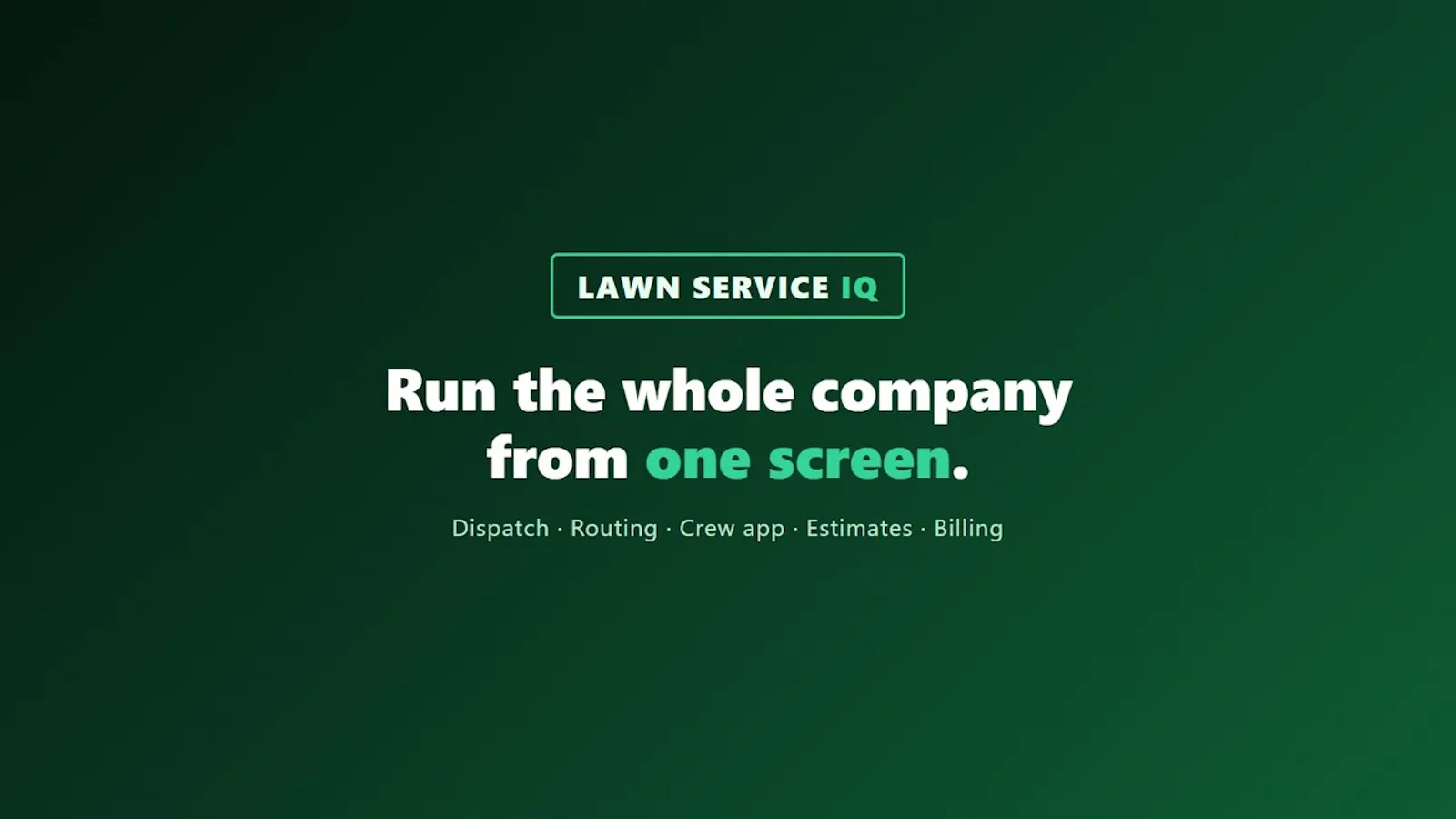 Lawn Service IQ screenshot 1 (video preview)