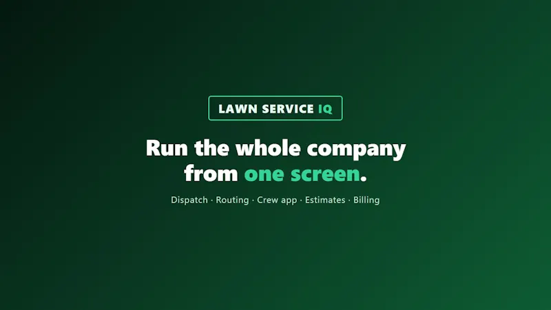 Lawn Service IQ screenshot 1 (video preview)