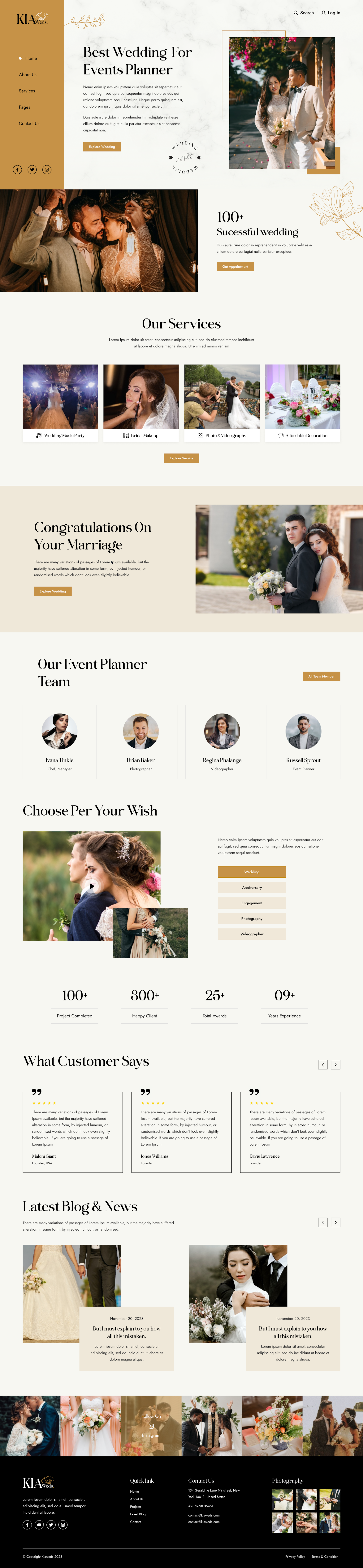 वेडिंग प्लानर वेबसाइट HTML टेम्प्लेट - Webbytemplate पर वेडिंग प्लानर वेबसाइट HTML टेम्प्लेट खरीदें मीडिया 1