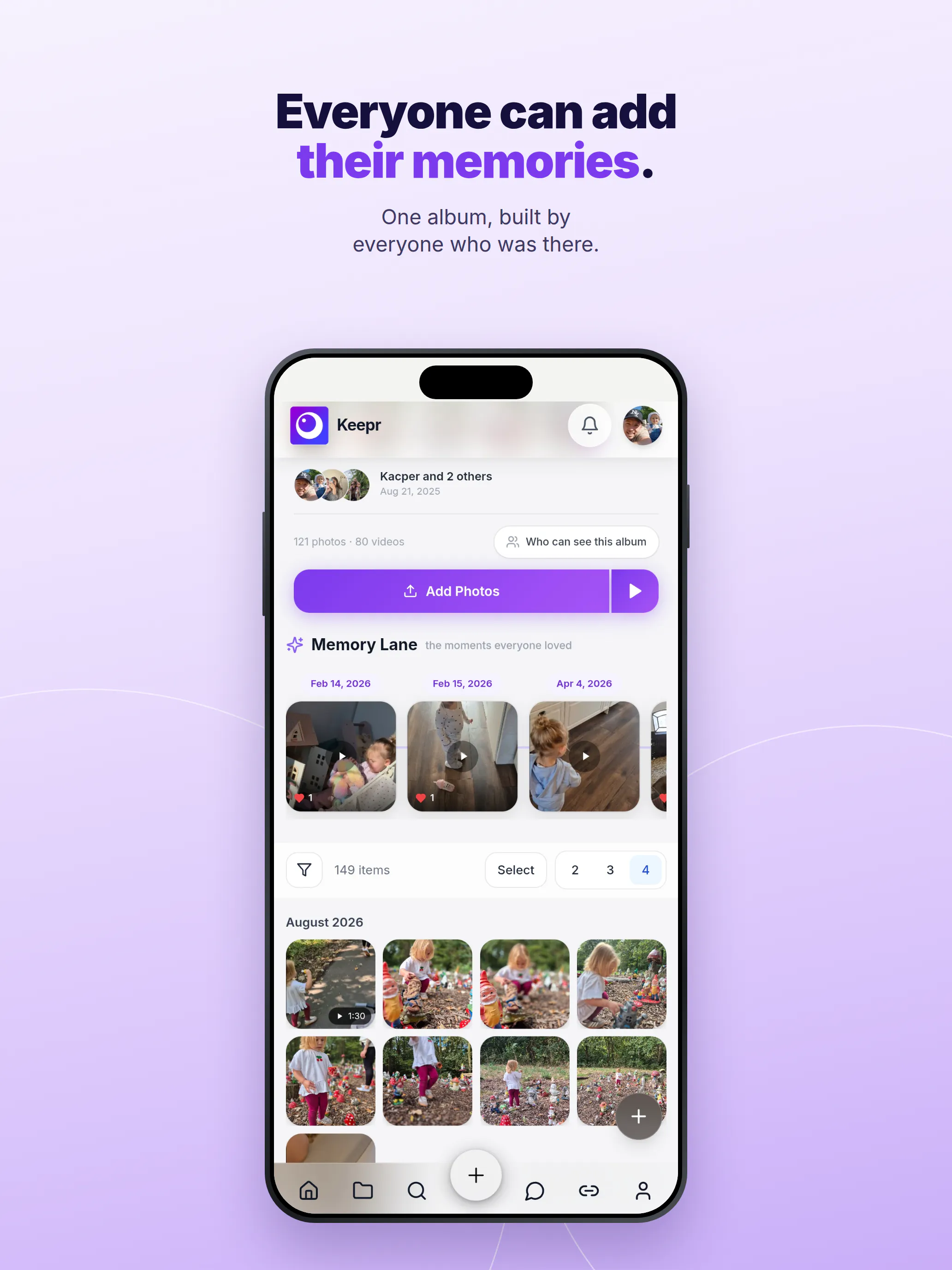 Keepr Circle, Private Family Photo Share gallery image