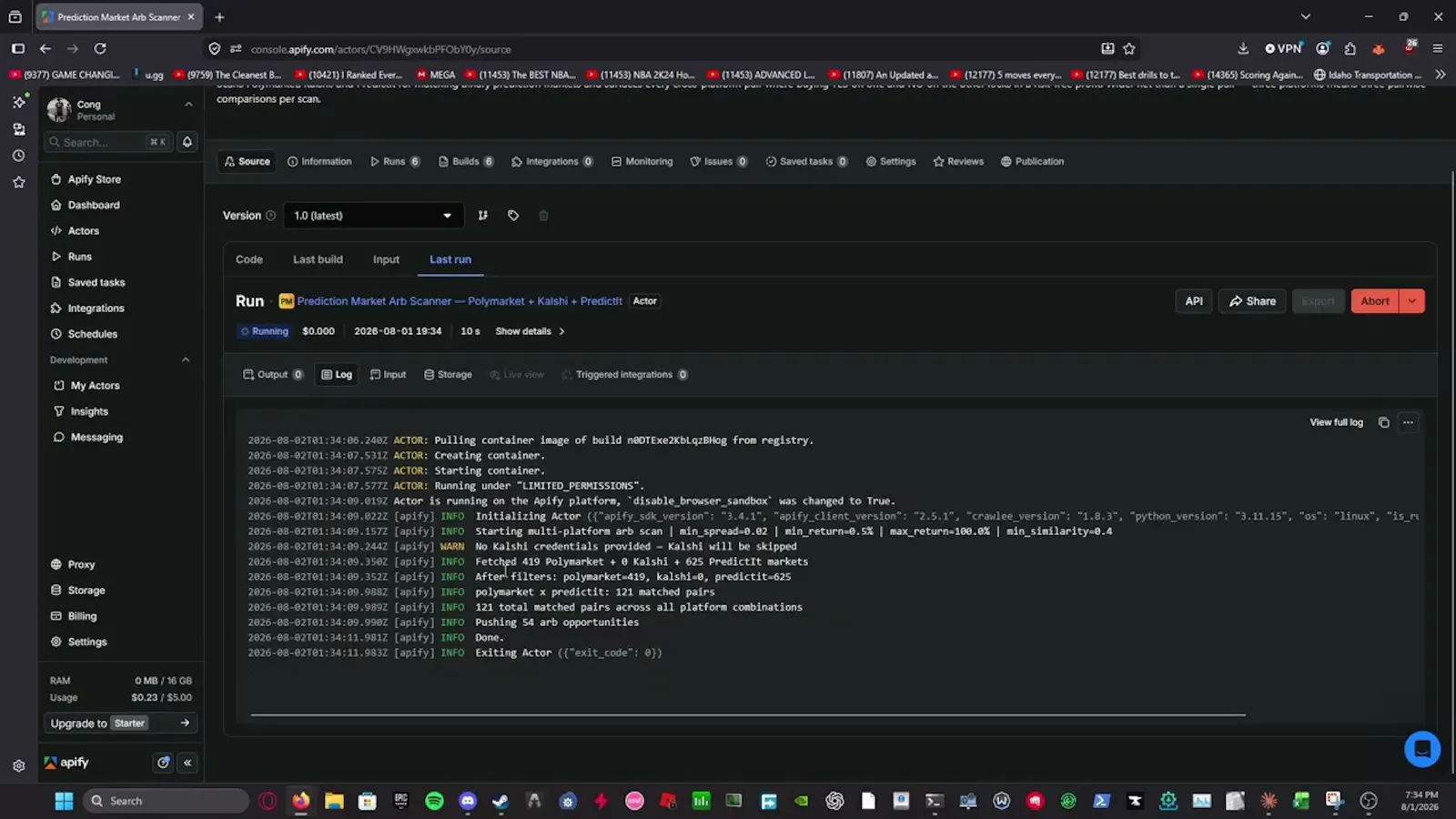 Prediction Market Arb Scanner screenshot 1 (video preview)