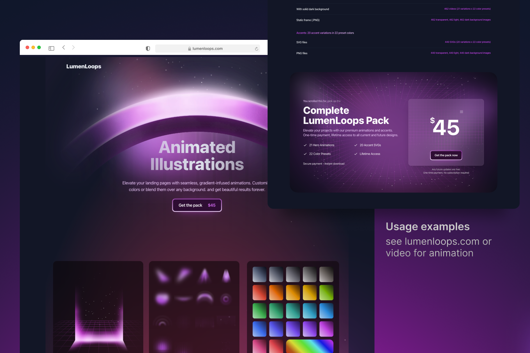 Mídia 7 de Lumenloops - Incríveis loops animados ensopados e ensinados para seus sites e aplicativos