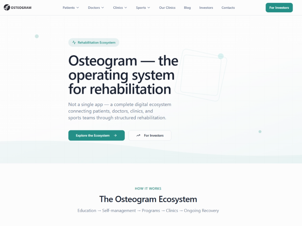 Osteogram - Main product screenshot demonstrating key features and user interface