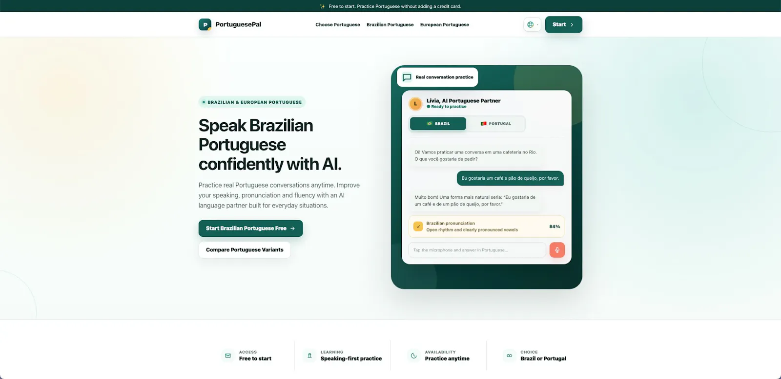 PortuguesePal - Free Portuguese Partner screenshot 1