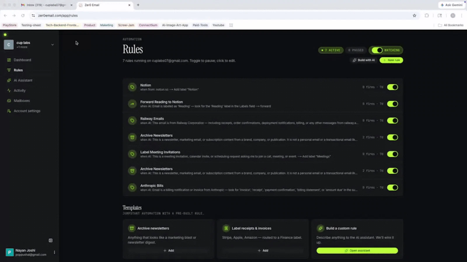 Zer0 Email screenshot 1 (video preview)
