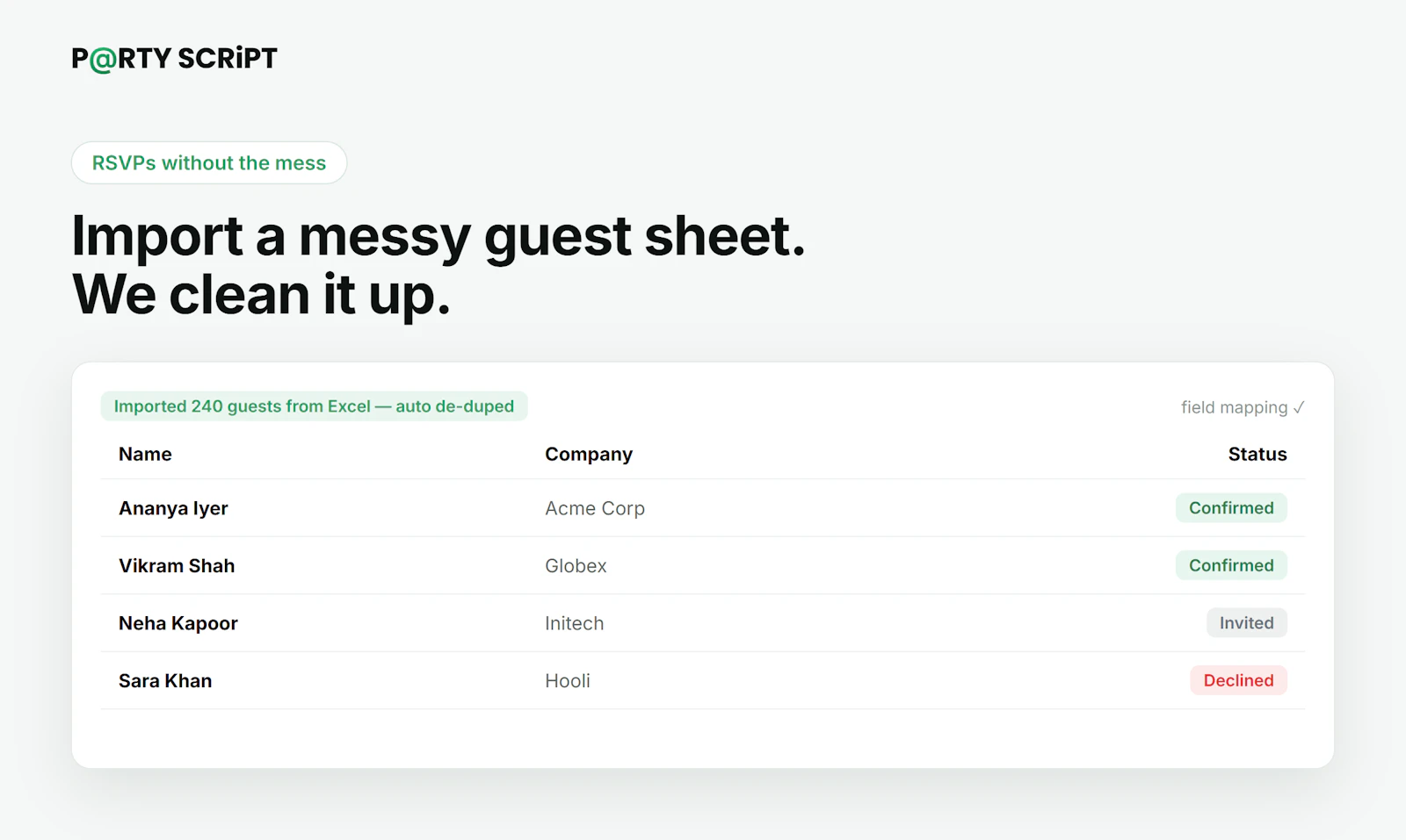 Party Script screenshot 3