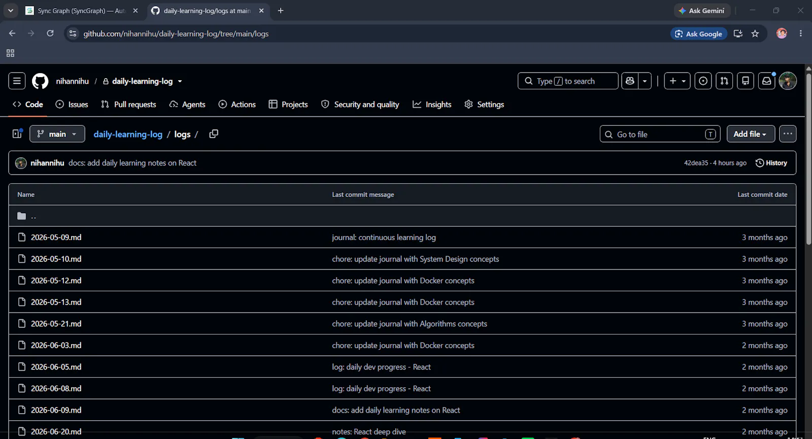 Sync Graph — Automate Your GitHub Streak screenshot 5