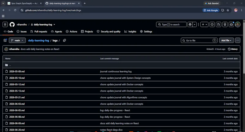 Sync Graph — Automate Your GitHub Streak screenshot 5
