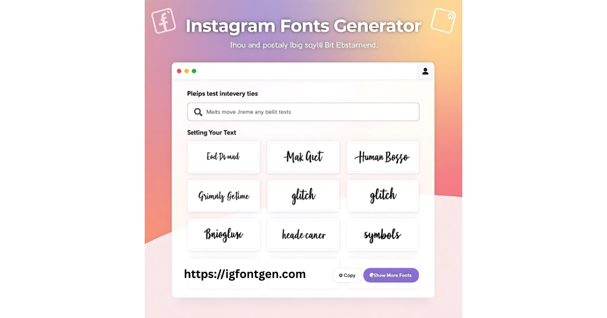 Instagram Font Generator gallery image