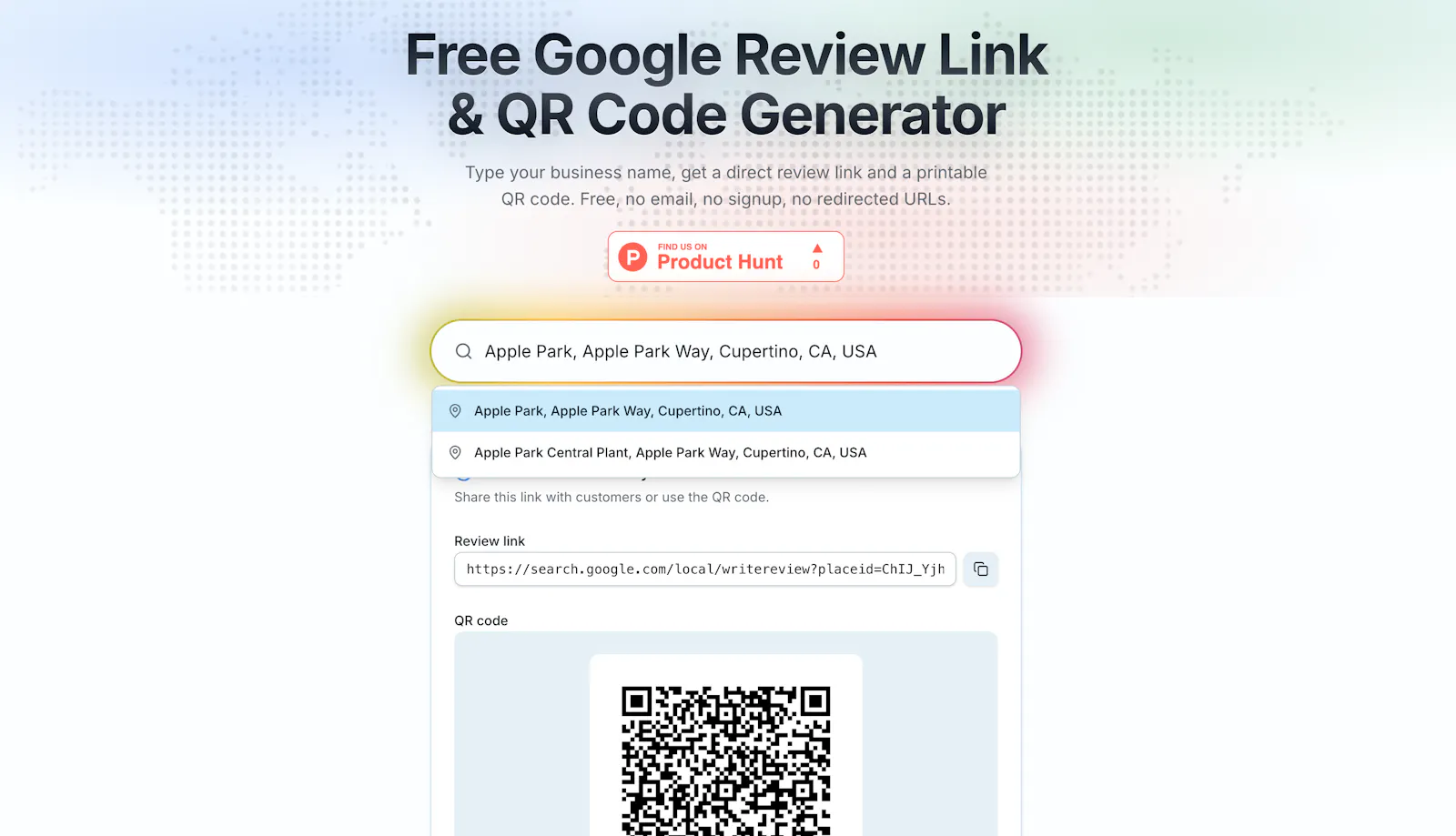Google Review Link & QR Code Generator screenshot 2