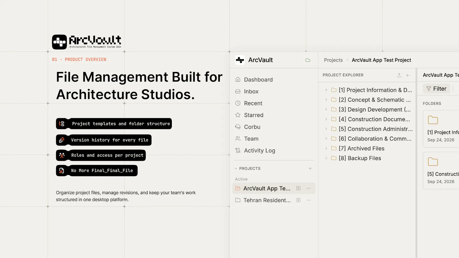 ArcVault — Architecture File Management screenshot 2