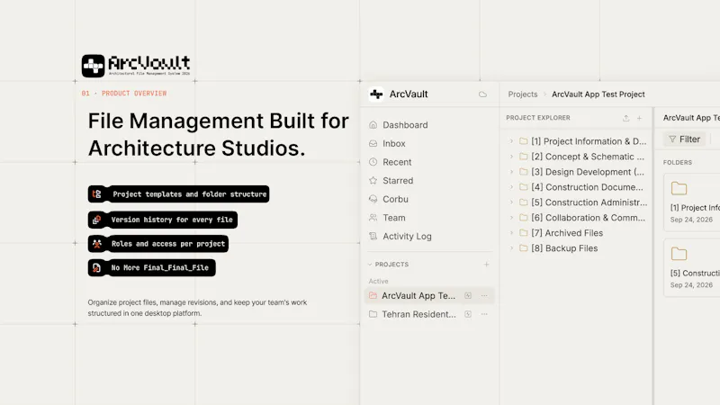 ArcVault — Architecture File Management screenshot 2