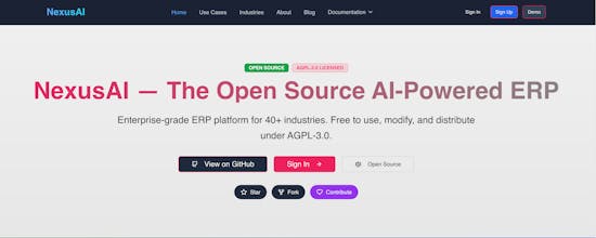 Early-stage open-source AI Powered ERP gallery image