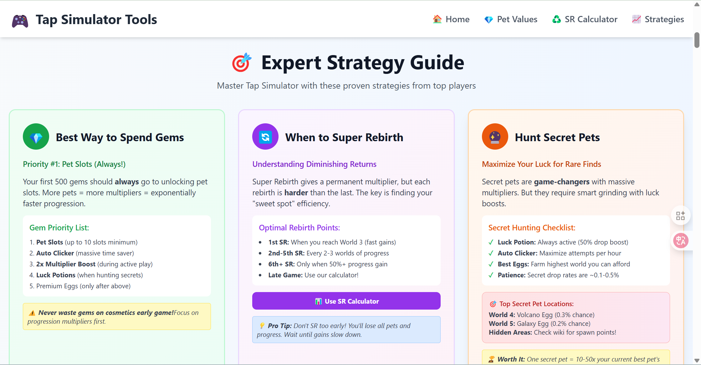 Tap Simulator Ultimate Tools Hub - Main product screenshot demonstrating key features and user interface