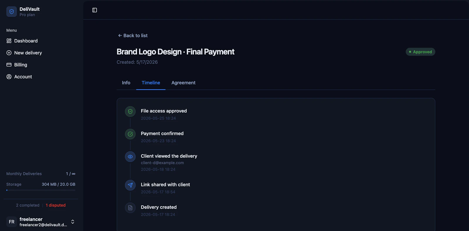 Delivault screenshot 9