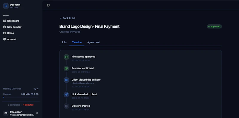 Delivault screenshot 9