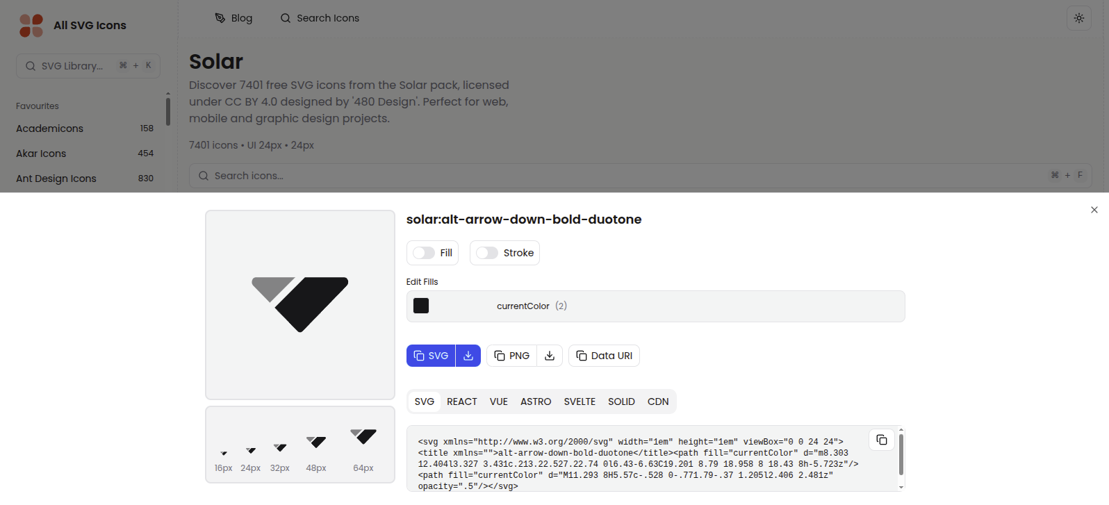 All SVG Icons gallery image