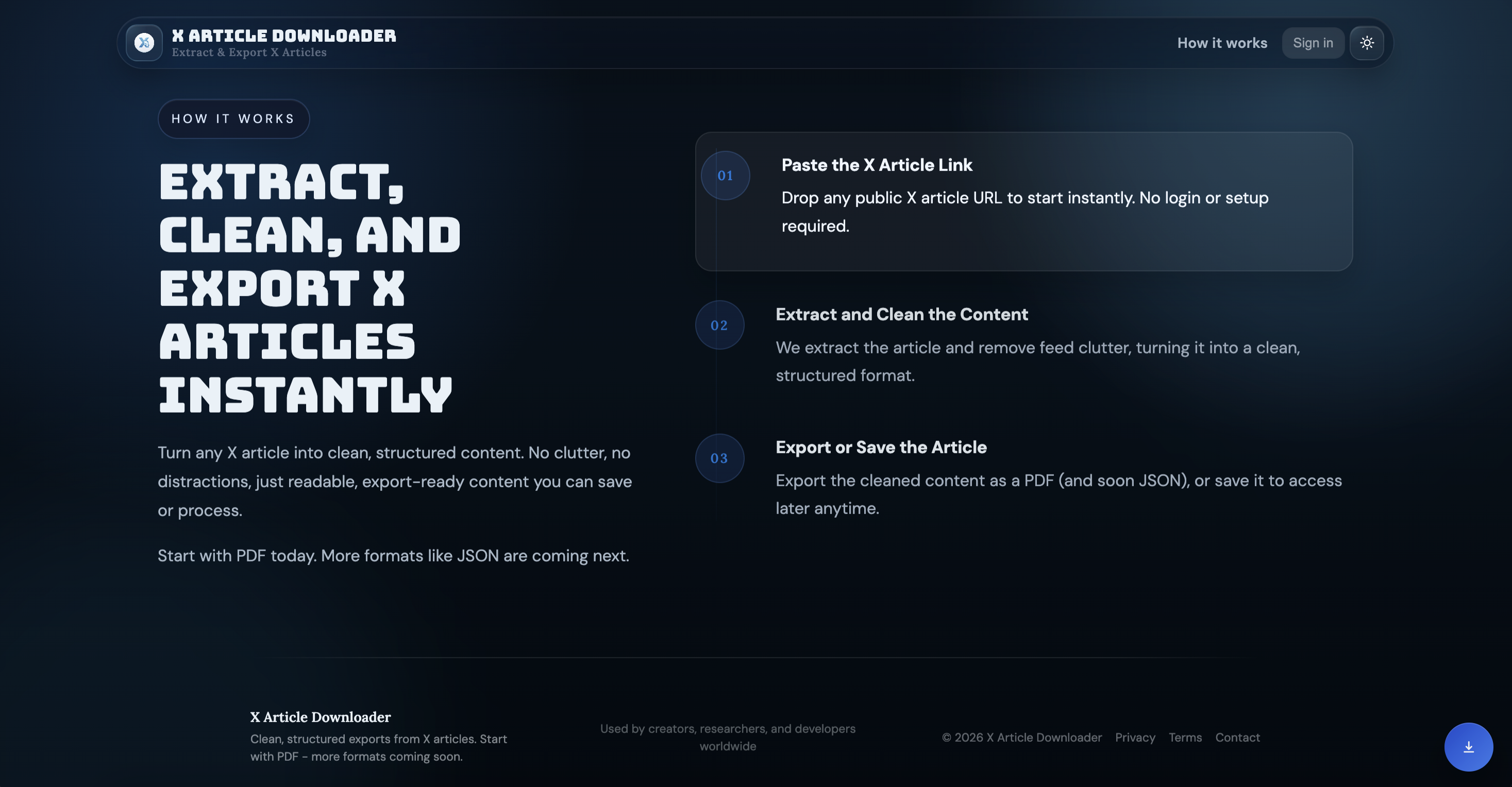 X Article Downloader gallery image