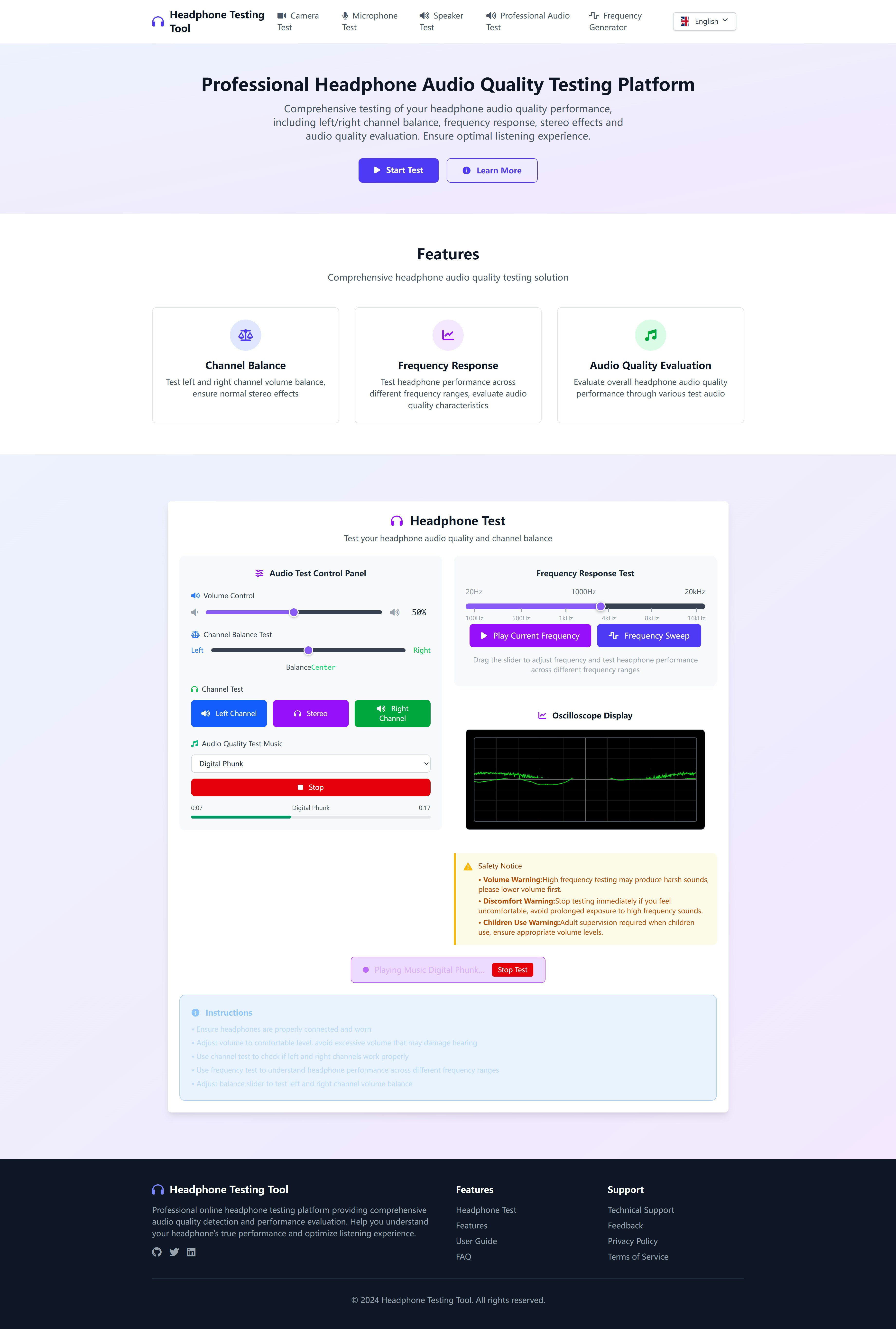 Média Outil de test de périphérique audio et vidéo - Outil de test de matériel audio et vidéo gratuit professionnel 2