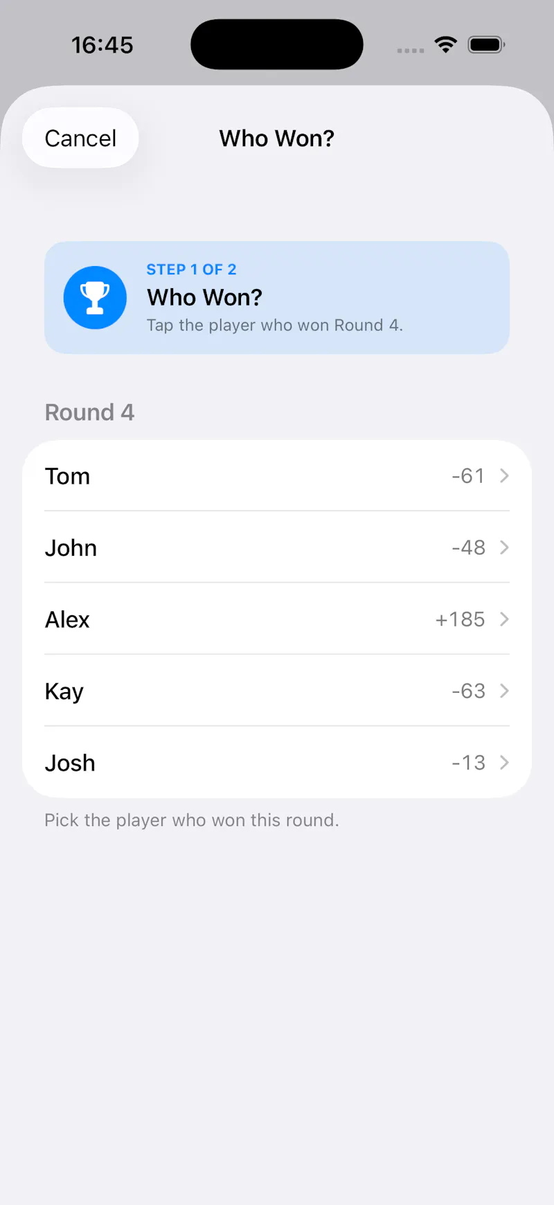 Cal For Me — Keep score. Settle up. screenshot 2