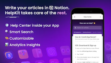 Mobile App Help Center SDK by HelpKit gallery image