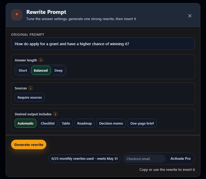 Prompt Rewriter gallery image