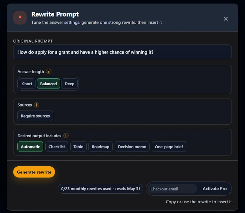 Prompt Rewriter screenshot 8