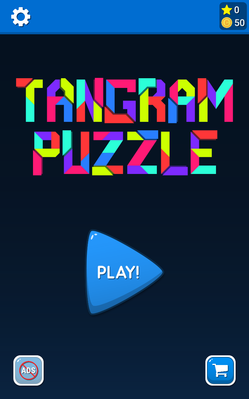 Tangram Pupzles v2.0 - Tangram拼图游戏，手机游戏，轻松游戏，1,700级媒体2