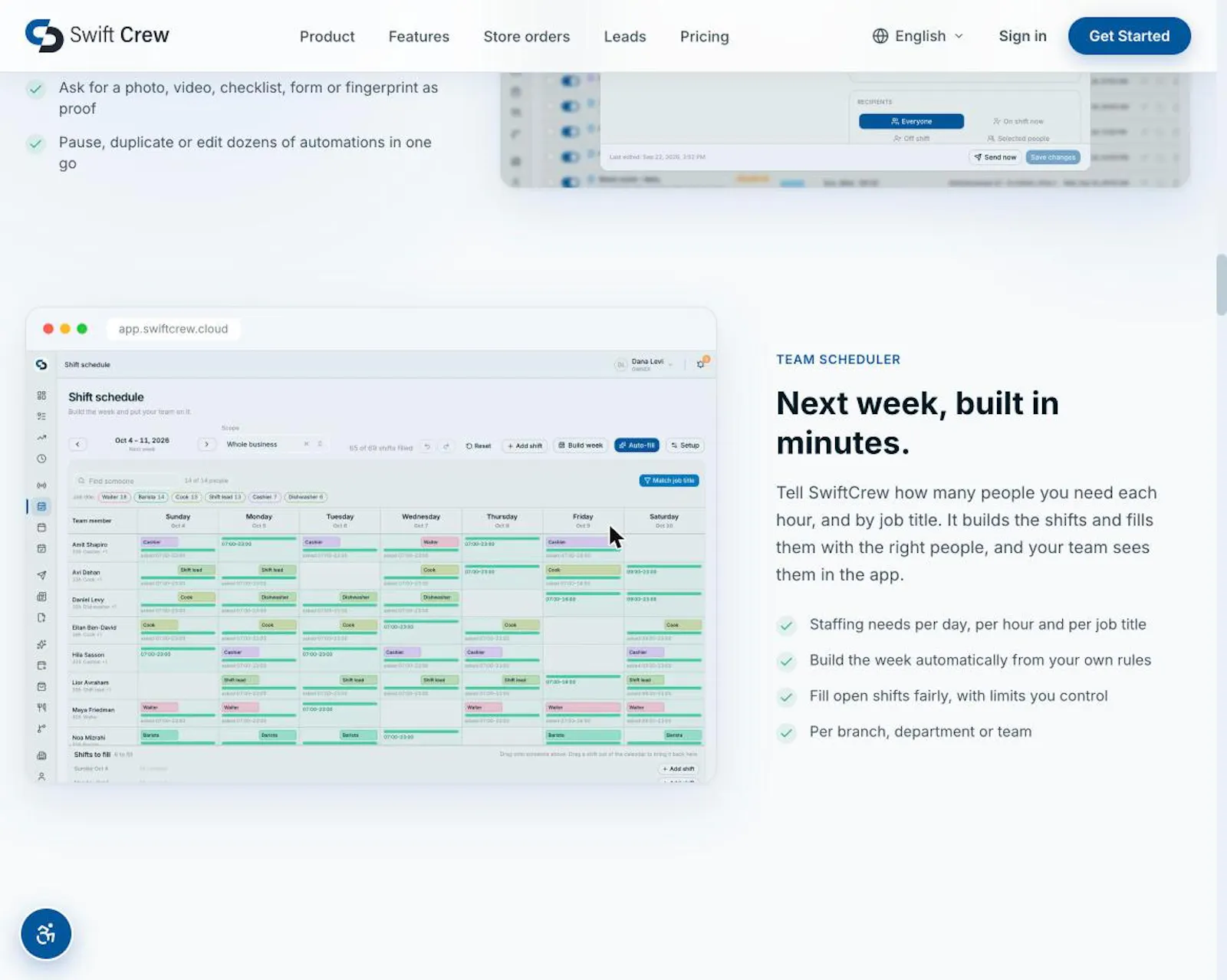 SwiftCrew screenshot 2