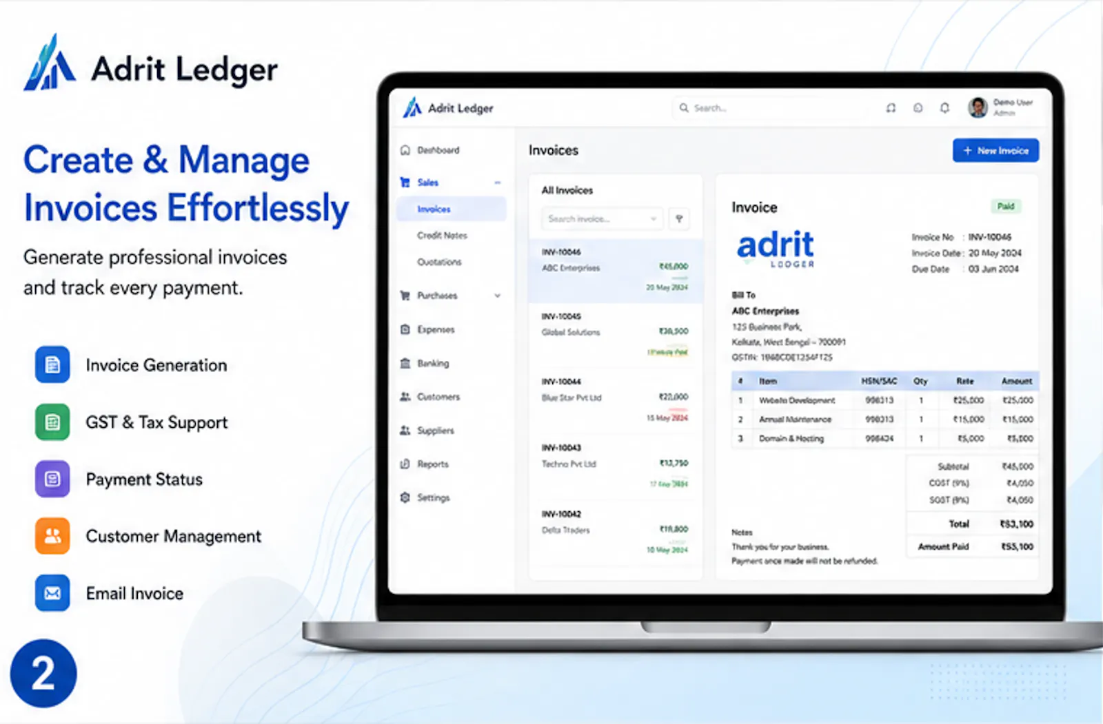 Adrit Ledger screenshot 1