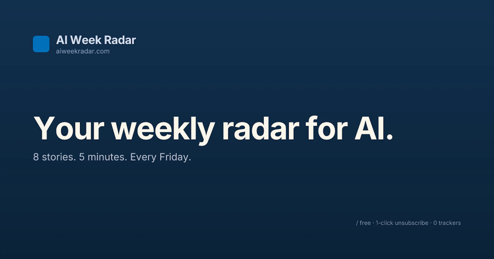AI Week Radar screenshot 1