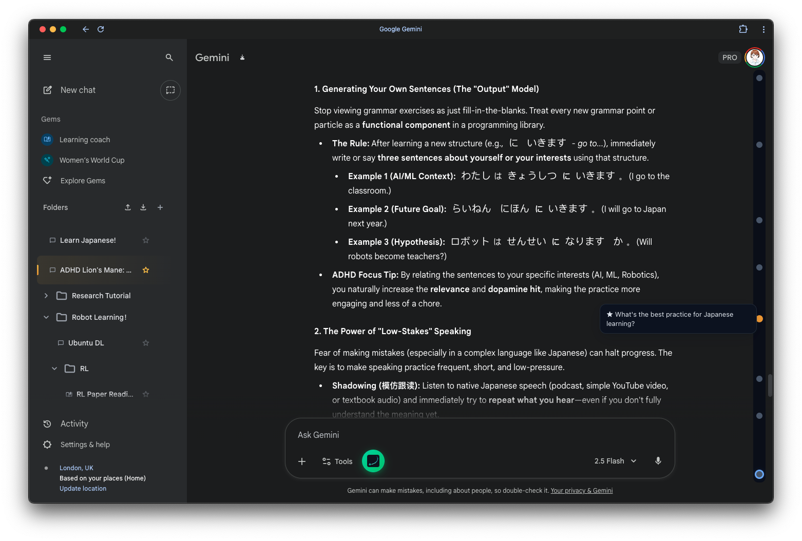 Gemini Voyager - Screenshot 2 showing product features and functionality