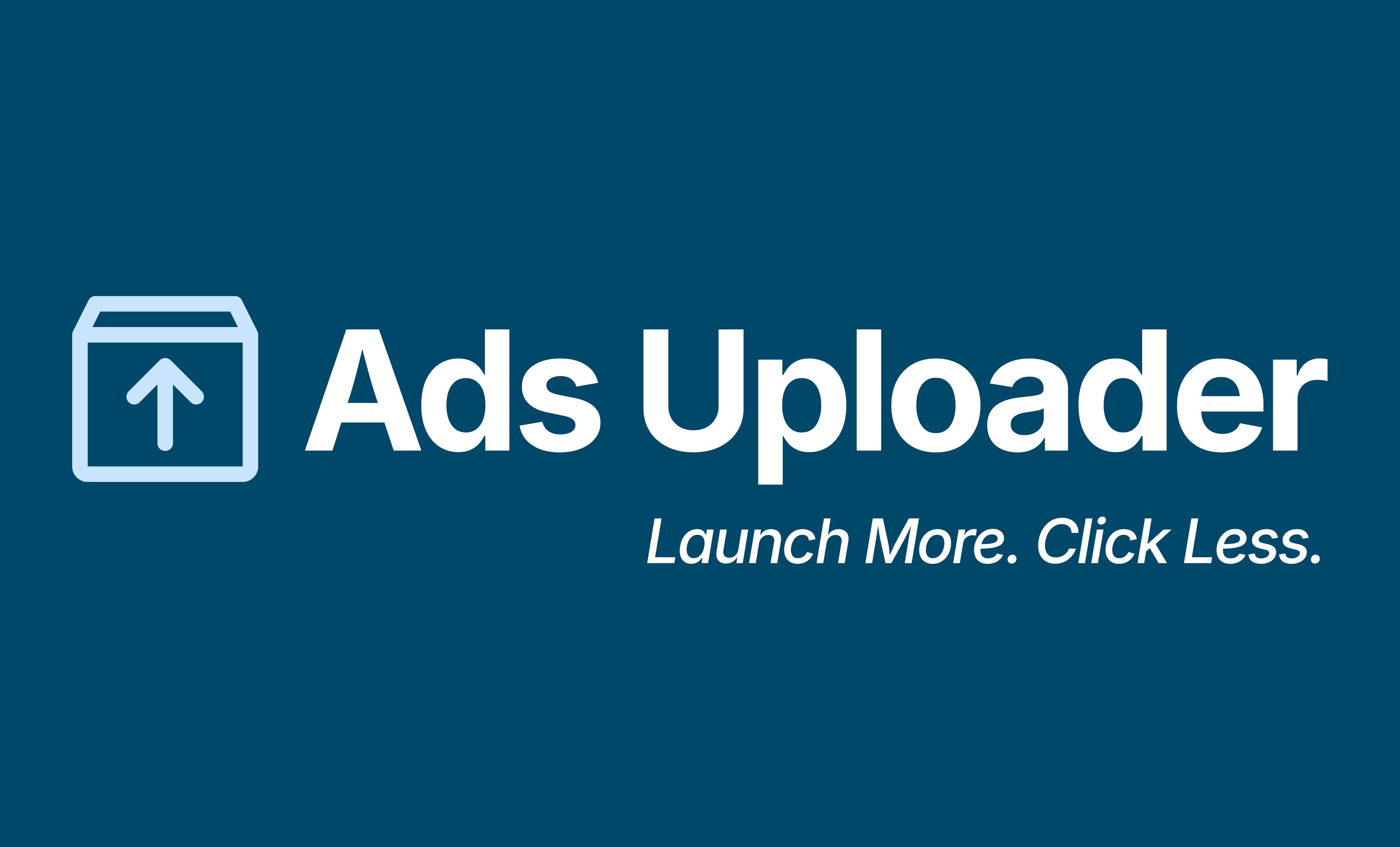 Ads Uploader - Main product screenshot demonstrating key features and user interface