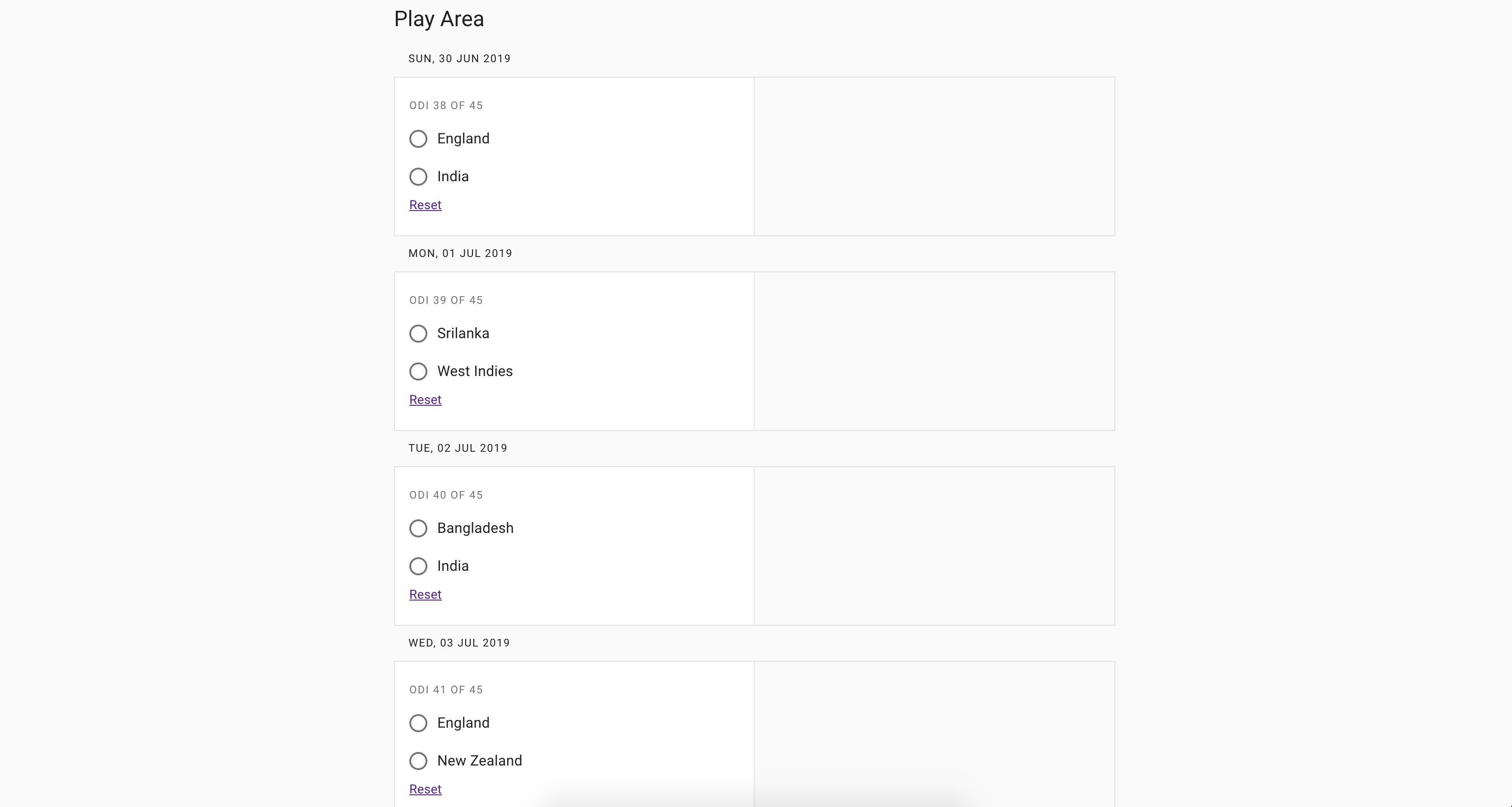 World Cup Cricket Predictor gallery image