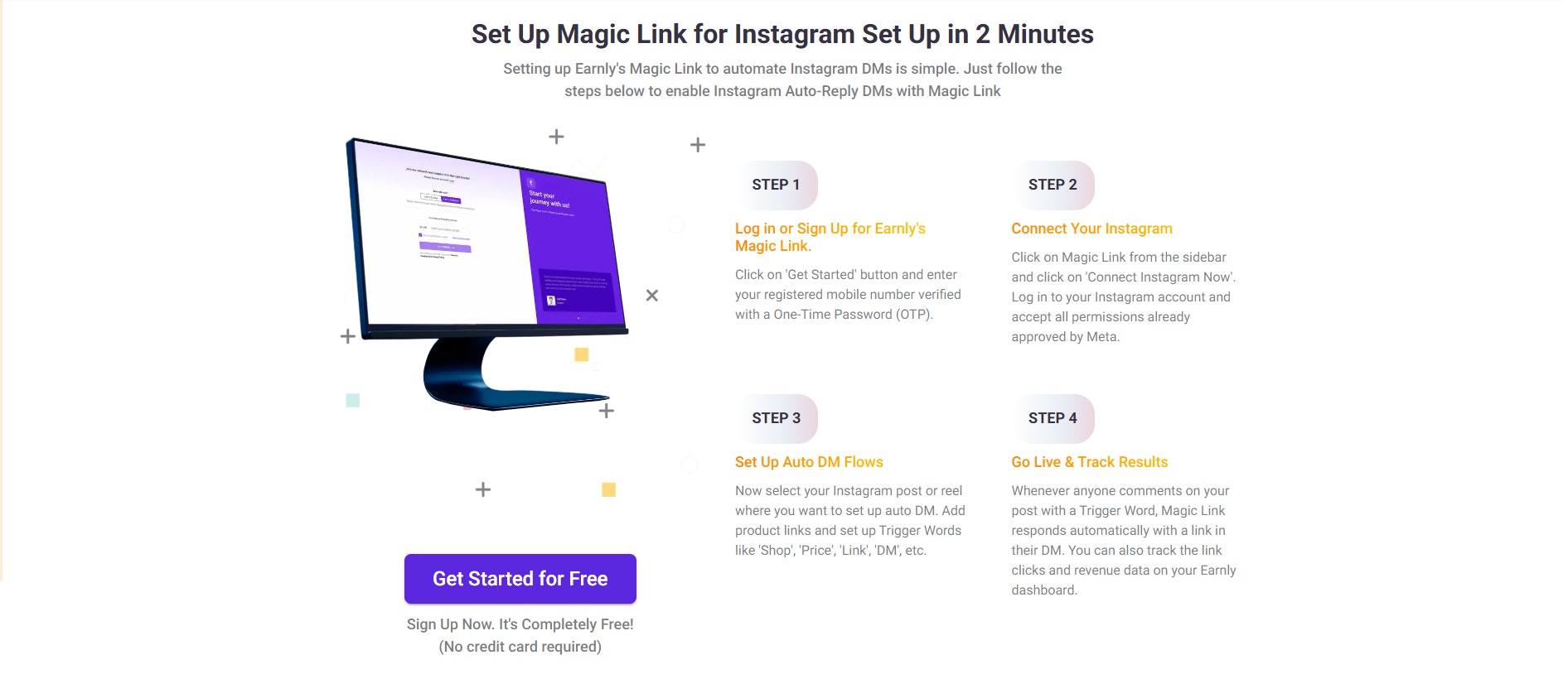 Magic Link von Earnly.in - Die Instagram-DM-Automatisierung der nächsten Generation für schnelllebige Marken Medien 7