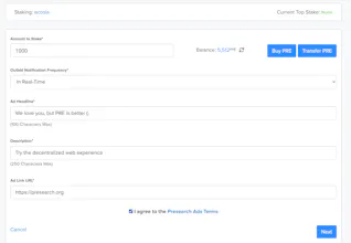 Presearch - Keyword Staking gallery image