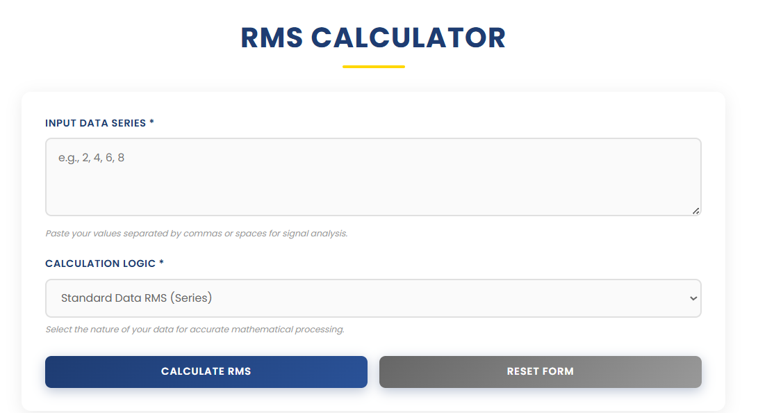 RMS Calculator | Ease Tools gallery image