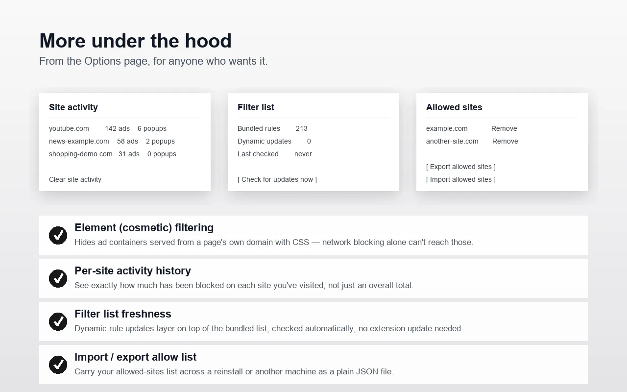 Jas AdBlock - Block Ad, trackers, popups screenshot 2