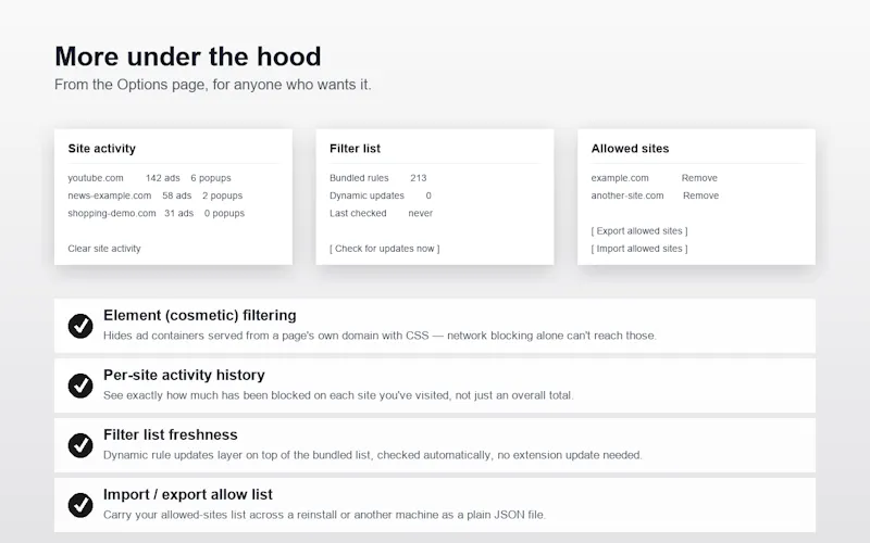 Jas AdBlock - Block Ad, trackers, popups screenshot 2