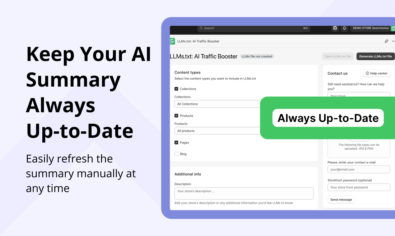 Média LLMS.TXT: Booster de circulation AI - Boostez la visibilité de votre magasin à trouver par Chatgpt & AI 4