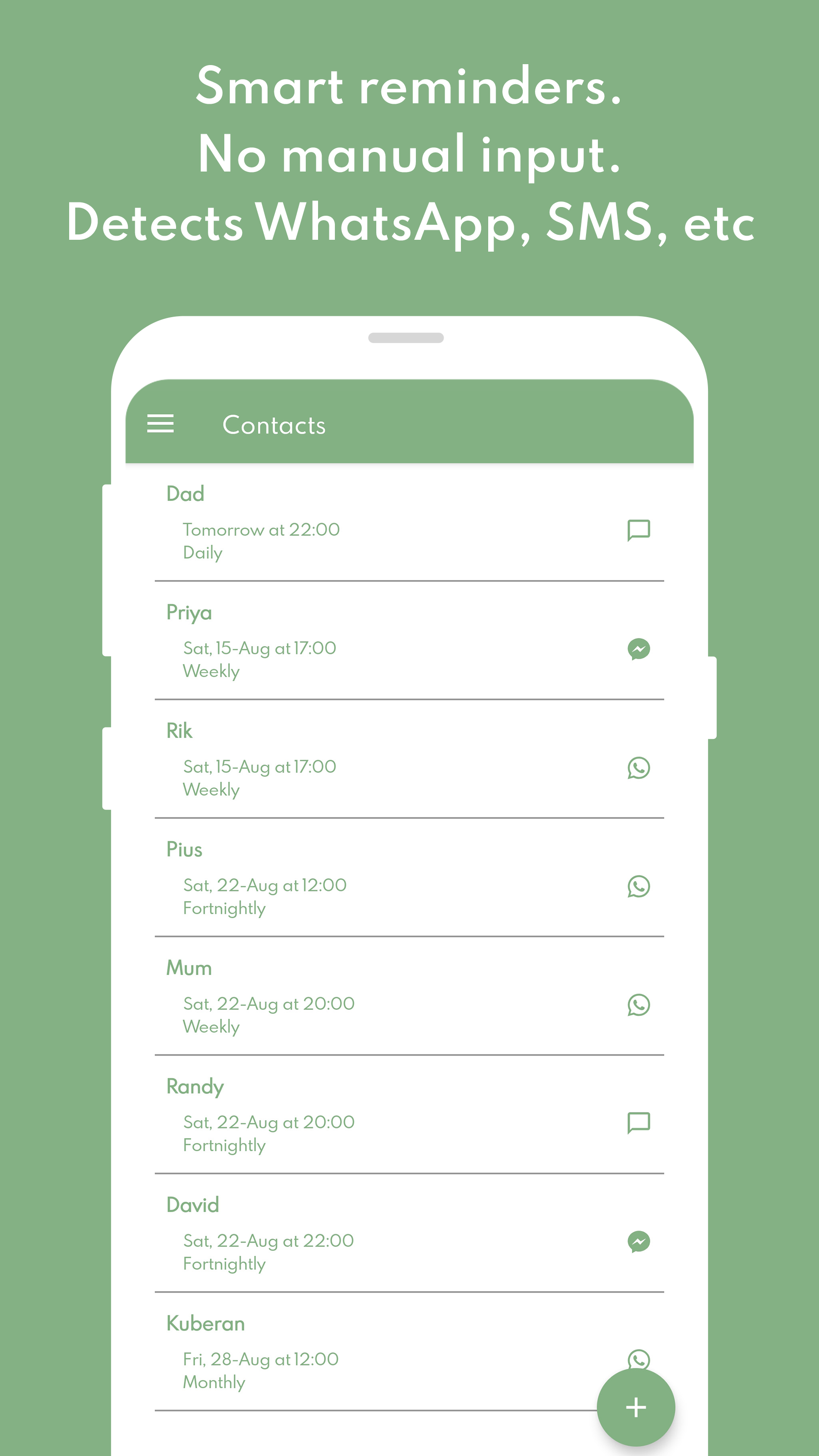 Nurture - smartest personal CRM ever gallery image